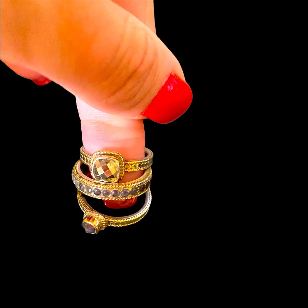 Anna Beck stackable gold rings
